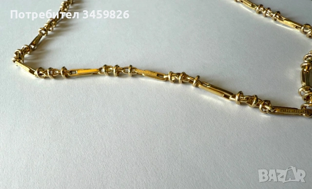 Чисто нов мъжки златен ланец, снимка 2 - Колиета, медальони, синджири - 53822953