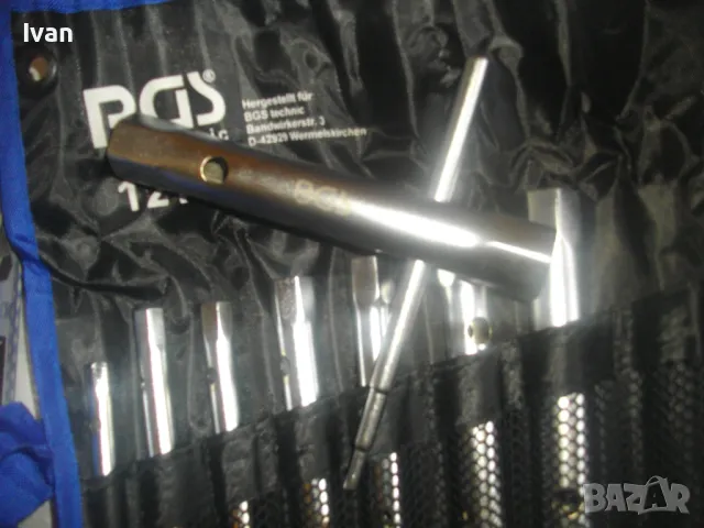 НОВ НЕМСКИ ОРИГИНАЛЕН КОМПЛЕКТ ТРЪБНИ КЛЮЧОВЕ 6-22мм В ПЛАТОВ КАЛЪФ И КУТИЯ ROHR BGS TECHNIC, снимка 14 - Други инструменти - 48790600