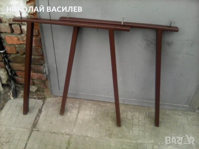 Метални   крака  за  маса  / пейка -   височина  80  см   -  ширина  /  75  см   .   