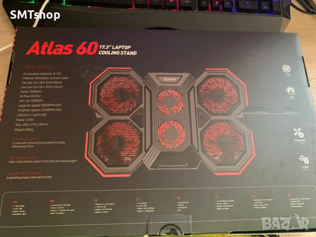 Подложка за Лаптоп Marvo Atlas 60, снимка 2 - Лаптоп аксесоари - 53012223