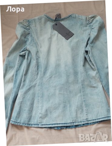 Нова дамска дънкова риза , снимка 3 - Ризи - 42427131