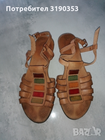 Дамски кожени сандали, размер 35 , снимка 3 - Сандали - 36110553
