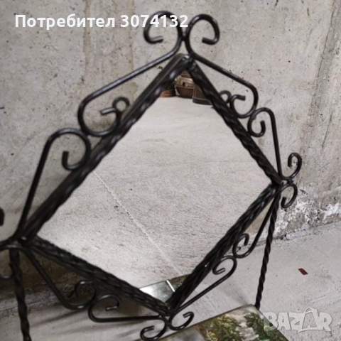 Огледало за стена с плочки в ретро стил, снимка 2 - Декорация за дома - 36250391