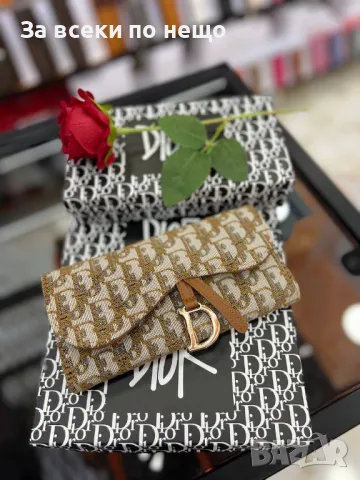Дамско портмоне в кутия Christian Dior - Налични различни цветове Код D1019, снимка 3 - Портфейли, портмонета - 47399717