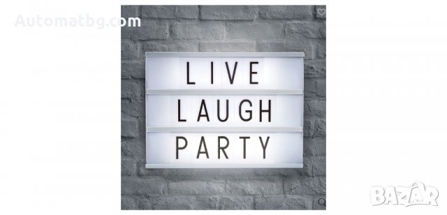 Магнитен светещ LED панел с букви, Automat, снимка 4 - Лед осветление - 34189057