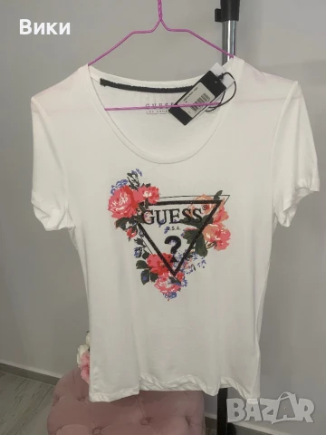 Тениска Guess размер М, снимка 8 - Тениски - 50449528