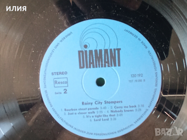 Rainy City Stompers – Rainy City Stompers(Diamant – 120 192)(Dixieland), снимка 3 - Грамофонни плочи - 44827393