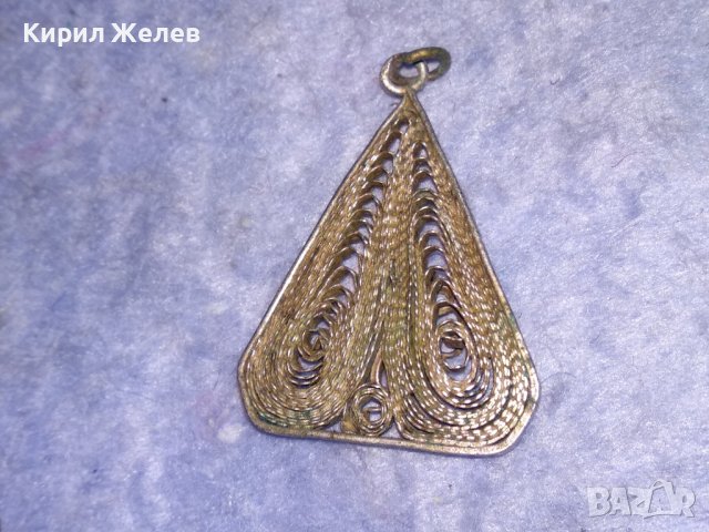 19век ФИЛИГРАНЕН СРЕБЪРЕН НАКИТ МЕДАЛЬОН ВИСОКА ПРОБА СРЕБРО ИЗЦЯЛО РЪЧНА МАЙСТОРСКА ИЗРАБОТКА 18042, снимка 15 - Антикварни и старинни предмети - 40940360
