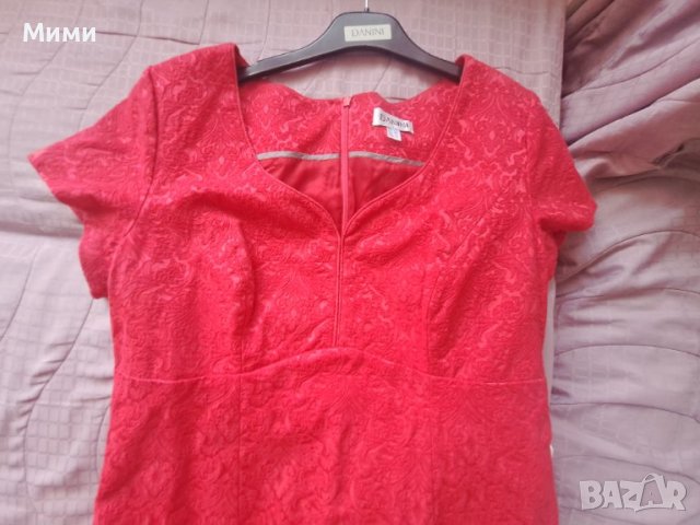 Червена рокля Danini, снимка 3 - Рокли - 41632418