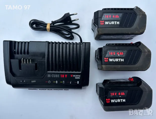 Wurth M-Cube Безчетков сет от акумулаторен перфоратор, ъглошлайф и винтоверт, снимка 14 - Други инструменти - 48005739