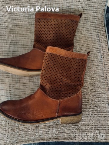 Португалски летни ботуши BUFFALO LONDON,естествена кожа