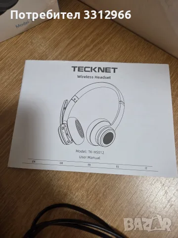 Безжични слушалки TECKNET TK-HS012 Bluetooth слушалки с микрофон за шумопотискане , снимка 3 - Bluetooth слушалки - 55734594
