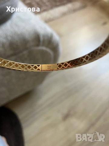 Златна гривна Bvlgari 14k.,7,26 грама, снимка 4 - Гривни - 53767503