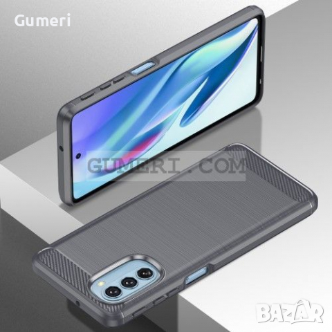 Motorola Moto G51 5G Противоударен Силиконов Гръб - Карбон , снимка 11 - Калъфи, кейсове - 36235064