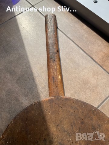 Стара дървена лопатка за хляб. №3788, снимка 3 - Антикварни и старинни предмети - 40349875