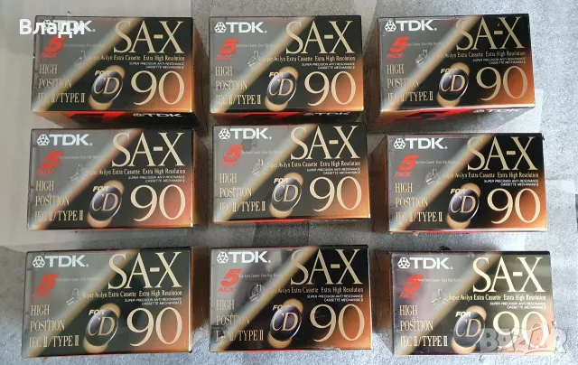Нови аудиокасети TDK SA-X90, снимка 3 - Аудио касети - 55977161