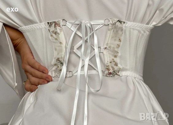 Ефектен корсет, Флорален корсет, Корсет бродерия, снимка 2 - Корсети, бюстиета, топове - 39193646