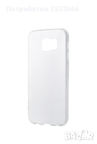 Кейс за Samsung Galaxy S6 Edge Plus, S line, силиконов, бял, снимка 1