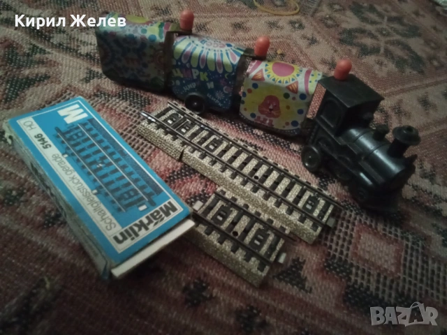 Старо ламаринено влакче 50687, снимка 9 - Антикварни и старинни предмети - 53446405