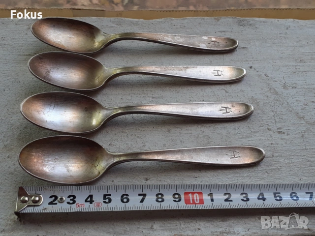 Стари колекционерски дебело посребрени лъжички на Sambonet, снимка 6 - Антикварни и старинни предмети - 53408618