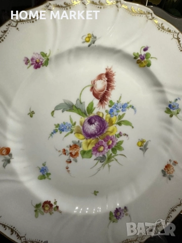 Sächsische Porzellanmanufaktur Dresden GmbH е основана през 1872 г. в Дрезден, Германия. , снимка 12 - Антикварни и старинни предмети - 52627754