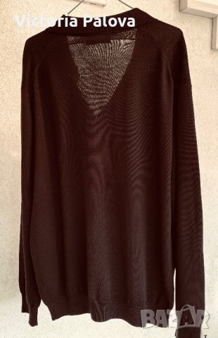 Шоколадов пуловер/блуза CAFÉ COTON Франция екстра нежен меринос, снимка 10 - Блузи - 42378372