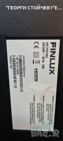 FINLUX 42FLYR274SC С ДЕФЕКТНА МАТРИЦА, снимка 4 - Части и Платки - 36366272