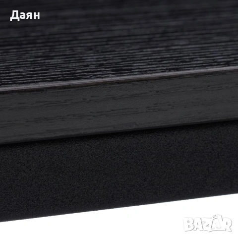 Черна странична маса Relaxdays, метална рамка, здрава, меламинов плот, снимка 5 - Маси - 53457419