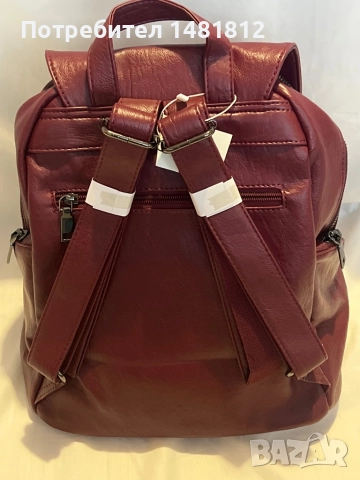 Дамска кожена раничка, снимка 2 - Раници - 52975309