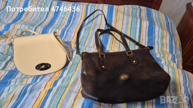 Италианска чанта естествена кожа, чисто нова