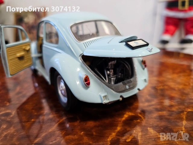 Метална колекционерска количка Volkswagen Beetle 1967, снимка 6 - Колекции - 53209297