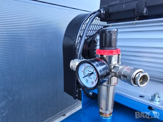 Компресор за въздух 100L TACH 4НР / 3,0 кв усилен дебит -480 л/м 12.5 bara, снимка 5 - Компресори - 27267447