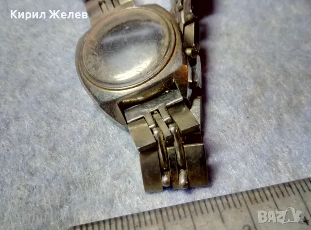 СТАРА КАСА със СТЪКЛО и ВЕРИЖКА НЕРЪЖДАЕМА СТОМАНА от СТАР РЪЧЕН ЧАСОВНИК 49852, снимка 5 - Каишки за часовници - 48684874