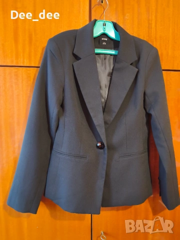 Дамско черно сако/блейзър Sinsay, р-р XXS, снимка 4 - Сака - 53483195