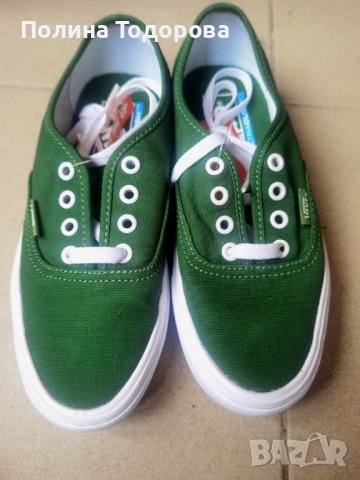 Ярко зелени гуменки VANS , номер 35, снимка 1