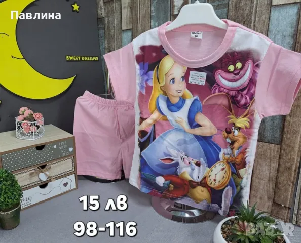 Пижами за момиче с къс ръкав , снимка 7 - Детски пижами - 48911318