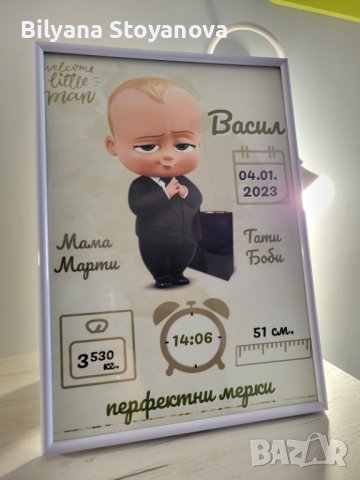 Персонализирани рамки-бебешка визитка, снимка 17 - Други - 27489279