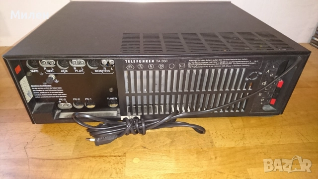 Усилвател Telefunken TA 350, снимка 2 - Ресийвъри, усилватели, смесителни пултове - 52893306