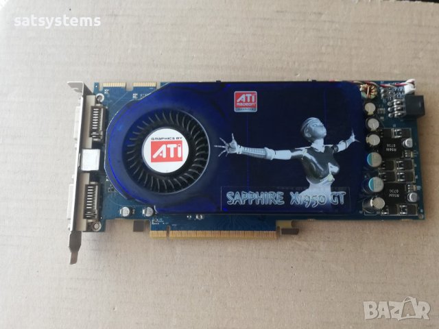 Видео карта ATi Radeon Sapphire X1950 GT 512MB GDDR3 256bit PCI-E, снимка 1