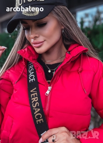 Дамско късо удобно яке с качулка , снимка 7 - Якета - 51783408