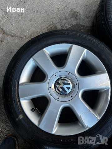Алуминиеви джанти 5х112 с гуми Bridgestone, снимка 4 - Гуми и джанти - 52233958
