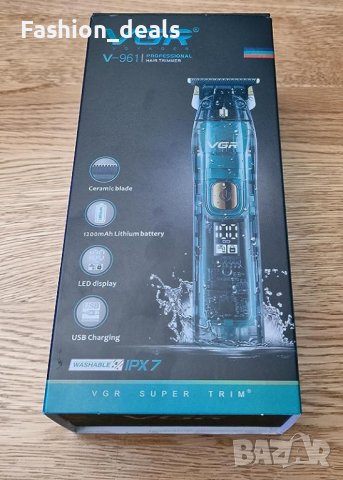 Нова Безжична самобръсначка VGR Машинка за подстригване Тример за коса брада Мъже Подарък, снимка 8 - Машинки за подстригване - 41843507