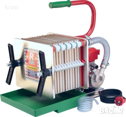 Шихтов филтър с помпа - 12 плочи INOX- Неръждавейка