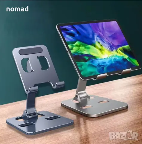 Универсална сгъваема стойка за телефон и таблет I стабилна и удобна, снимка 5 - Селфи стикове, аксесоари - 49738135