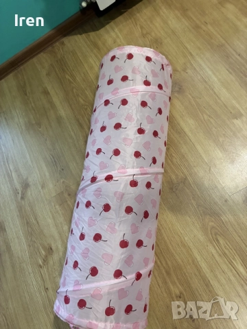 Сгъваем розов тунел за котки, снимка 2 - За котки - 55771929