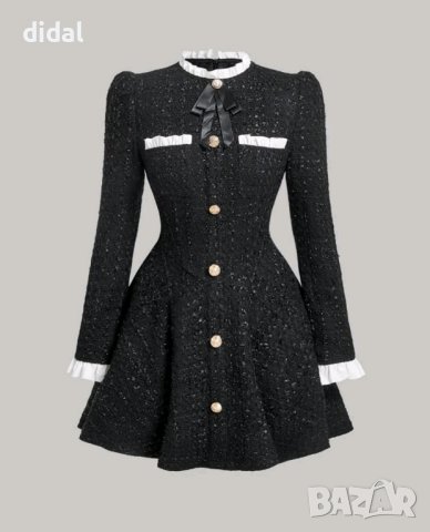 Великолепна рокля от букле с лъскава нишка 