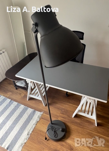 Лампион - стоящ - сив - Икеа- HEKTAR, снимка 2 - Други - 53692601