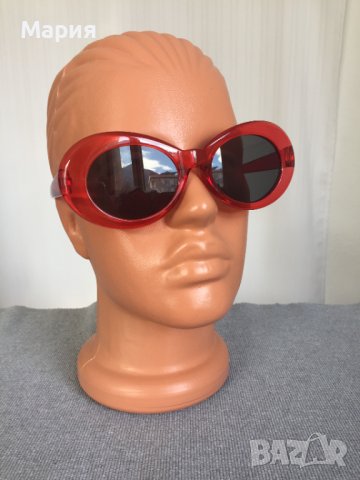 Нови Дамски Слънчеви Очила Червени Черни Прозрачни Кръгли Ретро Модел Модерни , снимка 4 - Слънчеви и диоптрични очила - 44448902