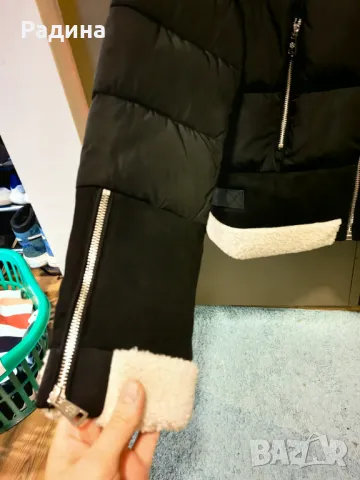 Продавам ново черно късо зимно яке М размер moda piu anna, снимка 6 - Якета - 49552982