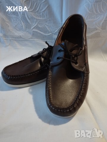 BECKMANN ЕСТЕСТВМЕНА КОЖА мъжки мокасини, цвят тъмен шоколад, снимка 3 - Мокасини - 41682808